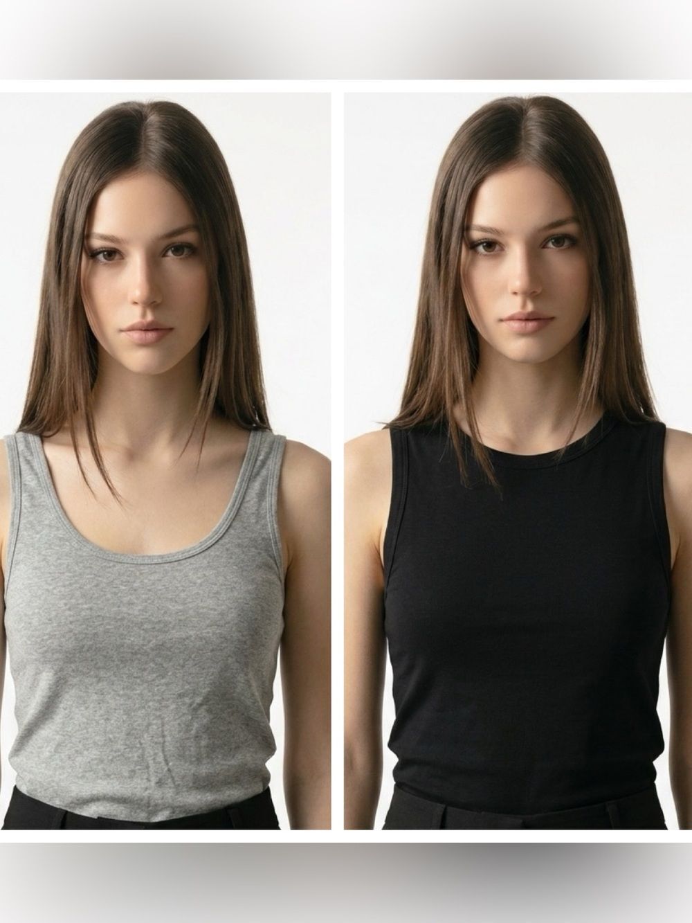 OLD NAVY | Set of 2 Tank Tops Black & Grey Women’s Size Large